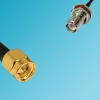 RP TNC Bulkhead Female to SMA Male RF Coaxial Cable