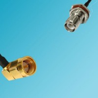 RP TNC Bulkhead Female to SMA Male Right Angle RF Coaxial Cable