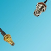 SMC Bulkhead Male to RP TNC Bulkhead Female RF Cable