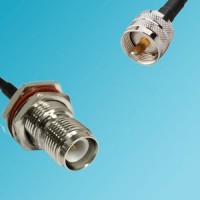 UHF Male to RP TNC Bulkhead Female RF Cable