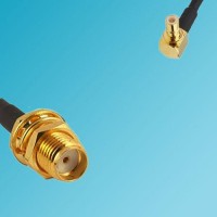 SMA Bulkhead Female to SMB Male Right Angle RF Coaxial Cable