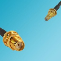 SMC Bulkhead Male to SMA Bulkhead Female RF Cable