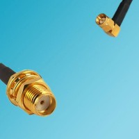 SMA Bulkhead Female to SSMA Male Right Angle RF Coaxial Cable