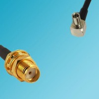 TS9 Male Right Angle to SMA Bulkhead Female RF Cable
