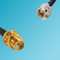 UHF Male to SMA Bulkhead Female RF Cable