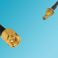 SMC Bulkhead Male to SMA Male RF Cable
