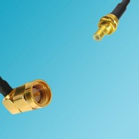 SMA Male Right Angle to SMB Bulkhead Male RF Coaxial Cable