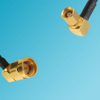 SMA Male Right Angle to SMC Female Right Angle RF Coaxial Cable