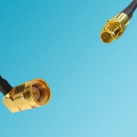 SMA Male Right Angle to SSMA Female RF Cable