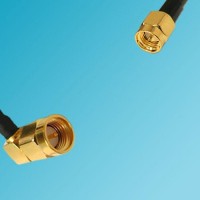 SMA Male Right Angle to SSMA Male RF Coaxial Cable