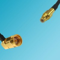 SSMC Male to SMA Male Right Angle RF Cable