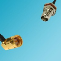 SMA Male Right Angle to TNC Bulkhead Female RF Coaxial Cable