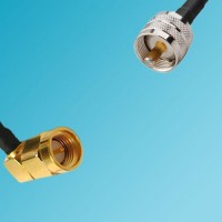 UHF Male to SMA Male Right Angle RF Cable