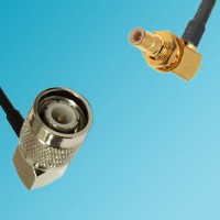 TNC Male Right Angle to SMB Bulkhead Male Right Angle RF Cable