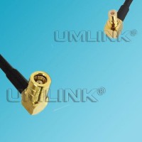 SMB Female Right Angle to SMB Male Right Angle RF Coaxial Cable