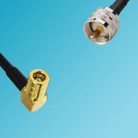 UHF Male to SMB Female Right Angle RF Cable