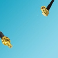 SMB Bulkhead Male to SMB Female Right Angle RF Coaxial Cable