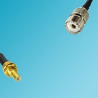 UHF Female to SMB Bulkhead Male RF Cable