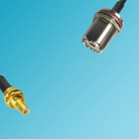 UHF Bulkhead Female to SMB Bulkhead Male RF Cable
