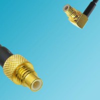 SMC Male to SMC Male Right Angle RF Cable