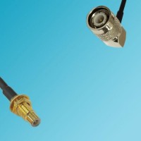 SMC Bulkhead Male to TNC Male Right Angle RF Cable