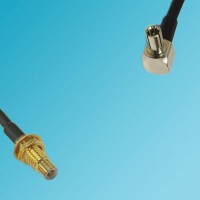 SMC Bulkhead Male to TS9 Male Right Angle RF Cable