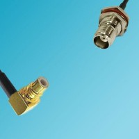 SMC Male Right Angle to TNC Bulkhead Female RF Cable