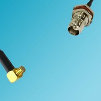 SMP Female Right Angle to TNC Bulkhead Female RF Coaxial Cable