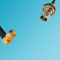 SSMA Male Right Angle to TNC Bulkhead Female RF Coaxial Cable