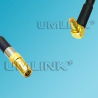 SSMB Female to SSMB Male Right Angle RF Coaxial Cable