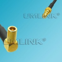 SSMB Female Right Angle to SSMB Male RF Coaxial Cable