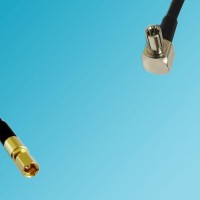 TS9 Male Right Angle to SSMC Female RF Cable