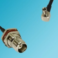 TS9 Male Right Angle to TNC Bulkhead Female RF Cable