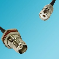 UHF Female to TNC Bulkhead Female RF Cable