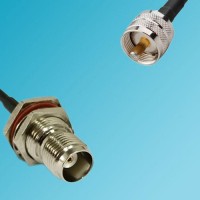 UHF Male to TNC Bulkhead Female RF Cable