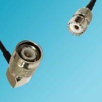 UHF Female to TNC Male Right Angle RF Cable