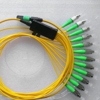 12 Fiber MPO/APC FC/APC 9/125 OS2 Singlemode Fanout Patch Cable