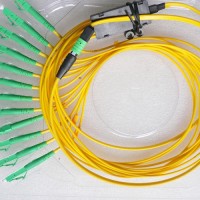 12 Fiber MPO/APC LC/APC 9/125 OS2 Singlemode Fanout Patch Cable