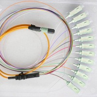 12 Fiber MTP SC 50/125 OM2 Multimode Fanout Patch Cable