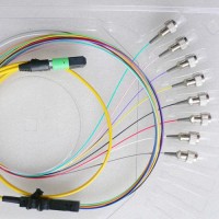 8 Fiber MTP/APC FC 9/125 OS2 Singlemode Fanout Patch Cable