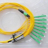 8 Fiber MPO/APC LC/APC 9/125 OS2 Singlemode Fanout Patch Cable