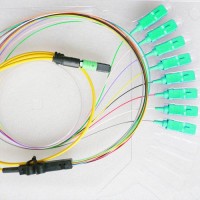 8 Fiber MTP/APC SC/APC 9/125 OS2 Singlemode Fanout Patch Cable