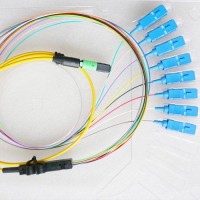 8 Fiber MTP/APC SC 9/125 OS2 Singlemode Fanout Patch Cable