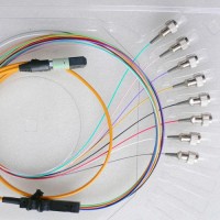 8 Fiber MTP FC 50/125 OM2 Multimode Fanout Patch Cable