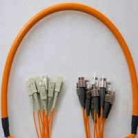 12 Fiber FC/PC SC/PC 50/125 OM2 Multimode Patch Cable