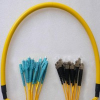 12 Fiber LC/UPC ST/UPC 9/125 OS2 Singlemode Patch Cable