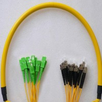 12 Fiber SC/APC ST/UPC 9/125 OS2 Singlemode Patch Cable