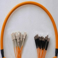12 Fiber SC/PC ST/PC 50/125 OM2 Multimode Patch Cable