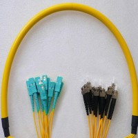 12 Fiber SC/UPC ST/UPC 9/125 OS2 Singlemode Patch Cable