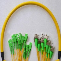 24 Fiber FC/APC SC/APC 9/125 OS2 Singlemode Patch Cable